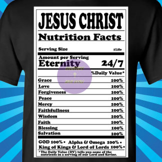 Nährwertkennzeichnung - Christlich T-Shirt