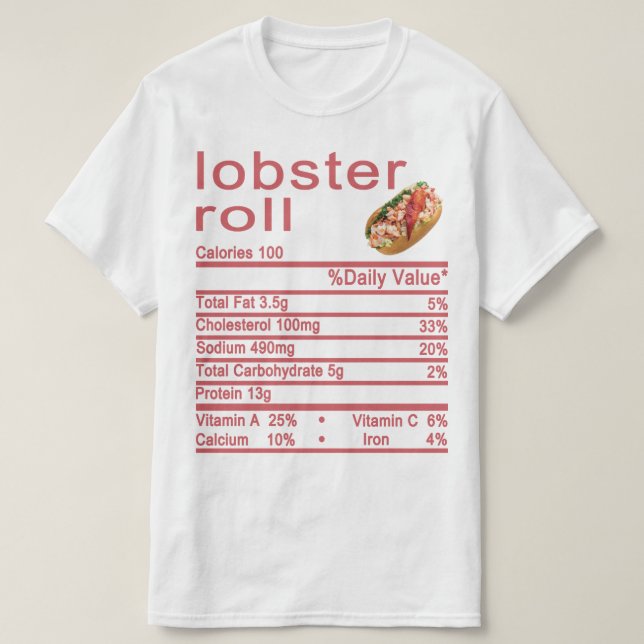 Nährwertkennzeichnung T-Shirt (Design vorne)