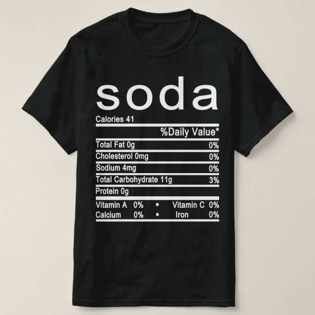 Nährwertkennzeichnung T-Shirt (Design vorne)