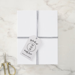 Nähshop + Logo / Handgearbeitete Geschenkartikel Geschenkanhänger