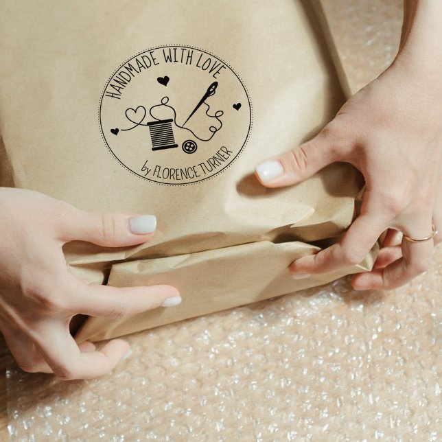 Nähstriche handgefertigt mit Liebe, Gummistempel (Von Creator hochgeladen)