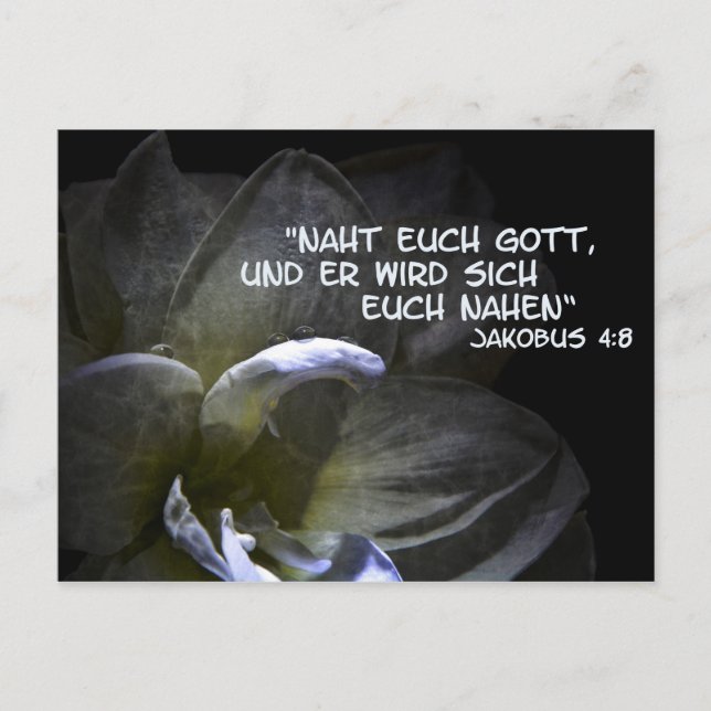 Naht euch Gott Postkarte (Vorderseite)