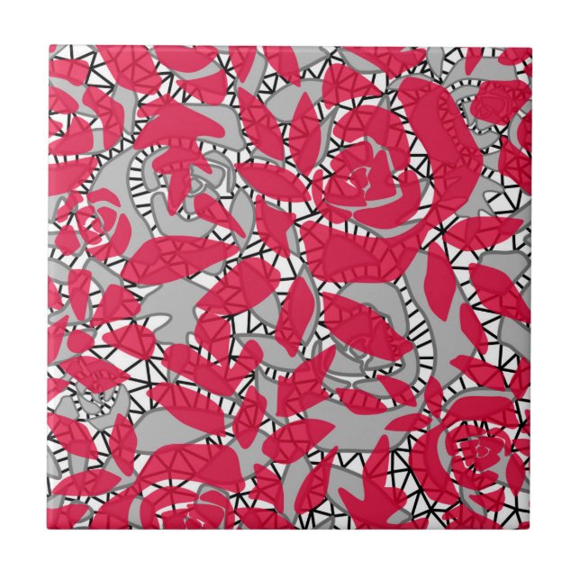 Nahtlos abstrakte Spitzen romantische Retro Vintag Fliese (Vorderseite)