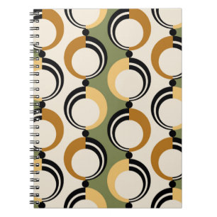 Nahtlos abstraktes Kettenmuster. Vintages Design,  Notizblock