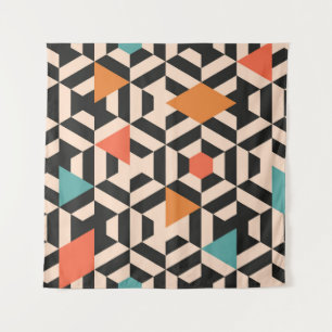 Nahtlos abstraktes Muster geometrischer Formen. Ge Wandteppich