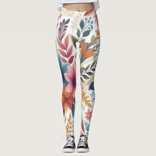 Nahtlos blühend leggings (Vorderseite)