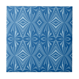 Nahtlos einzigartig Stilvolles blaues Muster Fliese