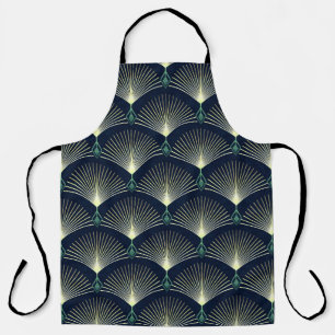 Nahtlos elegantes geometrisches Muster. Blue Art D Schürze