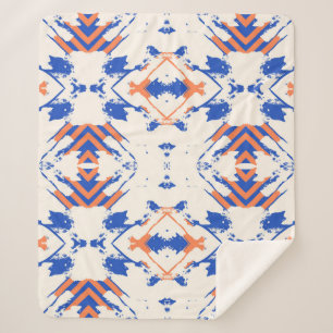 nahtlos farbiges Hipster-Muster mit geometrischer Sherpadecke