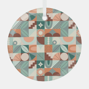 Nahtlos geometrisches, abstraktes Mosaikmuster. Ornament Aus Glas