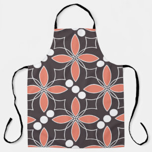 Nahtlos geometrisches Muster mit Blume. kunst.  Schürze