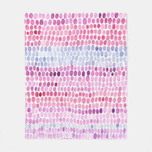 Nahtlos gestreiftes Wasserfarbmuster. Rosa und gra Fleecedecke