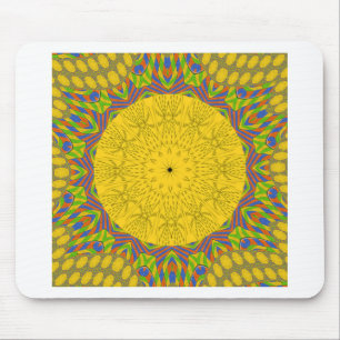 Nahtlos goldenes Ornament. Mousepad