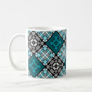Nahtlos kariert kariertes abstraktes Quadrat geome Kaffeetasse