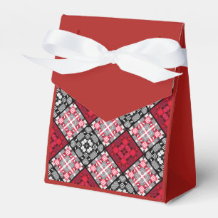 Nahtlos karierte karierte abstrakte Quadrate geome Geschenkschachtel