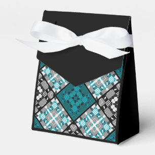 Nahtlos karierte karierte abstrakte Quadrate geome Geschenkschachtel