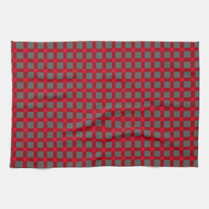 Nahtlos karierte karierte Tartan-Schottenrot Geschirrtuch