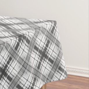 Nahtlos kariertes kariertes, gesäumtes abstraktes tischdecke