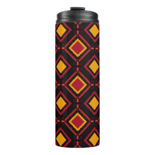 Nahtlos kawung motive Batik Muster. Stickerei - Thermosbecher