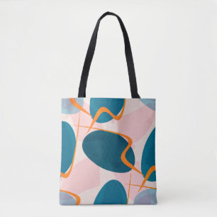 Nahtlos leuchtendes Muster abstrakter Formen und Z Tasche