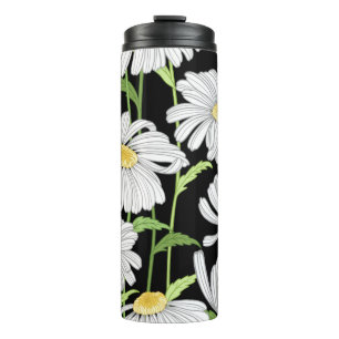 nahtlos mit den Blume im Sommer Thermosbecher