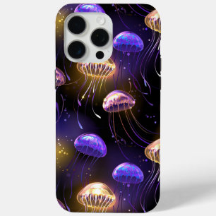 Nahtlos mit glühender Qualle Case-Mate iPhone Hülle