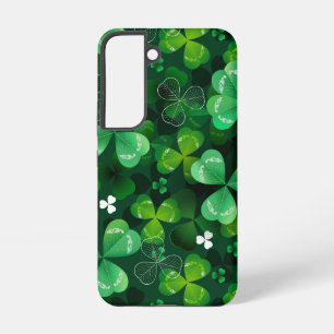 Nahtlos mit grünem Klee Samsung Galaxy Hülle