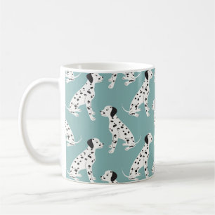 Nahtlos mit niedlich dalmatinischem Muster Kaffeetasse