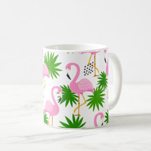 nahtlos mit niedlich-Flamingos Kaffeetasse