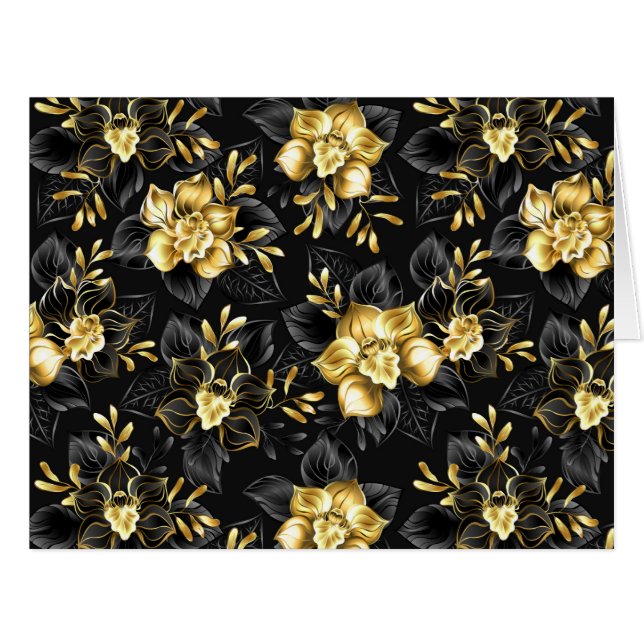 Nahtlos mit Schmuckorchideen (Vorderseite (Horizontal))