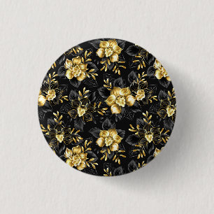 Nahtlos mit Schmuckorchideen Button