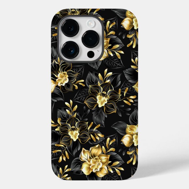 Nahtlos mit Schmuckorchideen Case-Mate iPhone 14 Pro Hülle (Rückseite)
