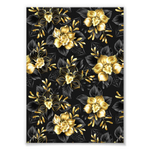 Nahtlos mit Schmuckorchideen Fotodruck