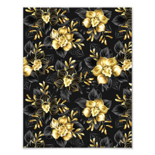 Nahtlos mit Schmuckorchideen Fotodruck