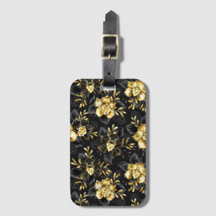 Nahtlos mit Schmuckorchideen Gepäckanhänger