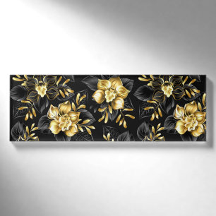 Nahtlos mit Schmuckorchideen Namenschild