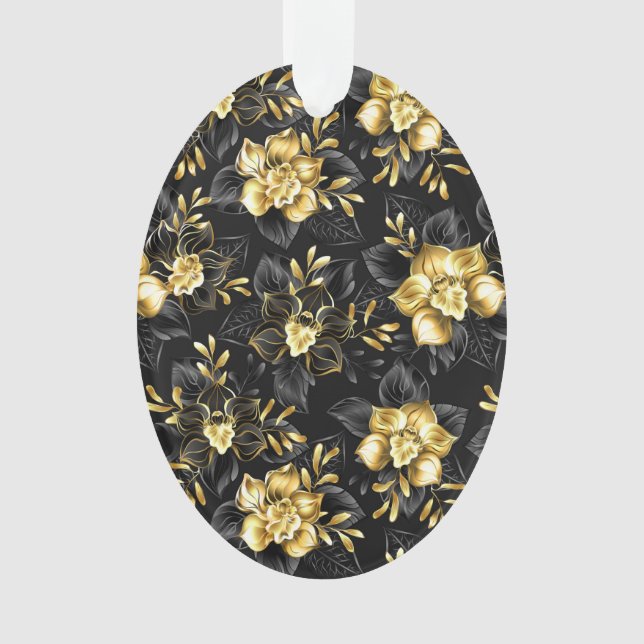 Nahtlos mit Schmuckorchideen Ornament (Vorderseite)