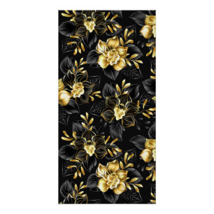 Nahtlos mit Schmuckorchideen Poster