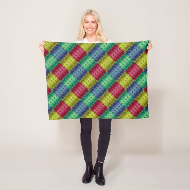 Nahtlos modern abstrakt gestreift multicolor fleecedecke (Beispiel)