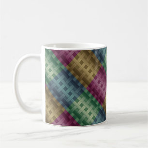 Nahtlos modern abstrakt gestreift multicolor kaffeetasse