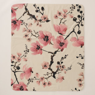 Nahtlos schöner Druck von Aquarellfarben-Blume. St Sherpadecke