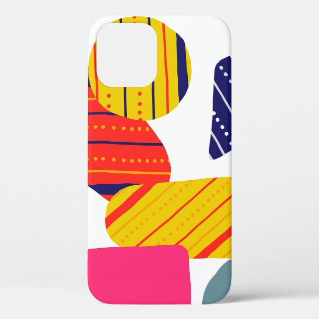 Nahtlos stylisches abstraktes, handgezeichnetes Mu Case-Mate iPhone Hülle (Rückseite)