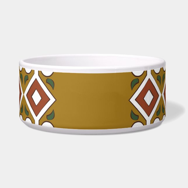 Nahtlos: Vintager Musterhintergrund Napf (Vorderseite)