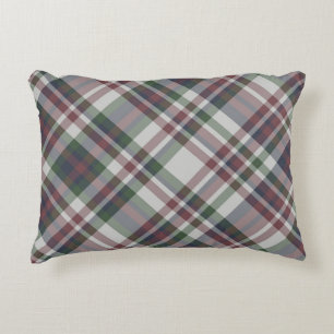 Nahtlos Vintages multicolorfarbenes Tartan-Muster. Dekokissen