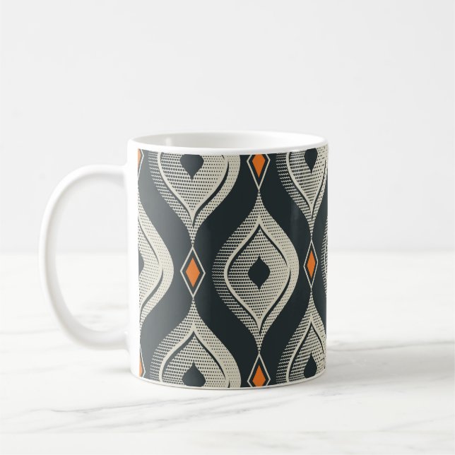 nahtlos Vintages Muster Kaffeetasse (Links)