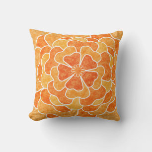 Nahtlose abstrakte Blume mit Blumenmotiven Kissen