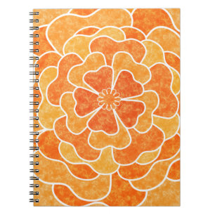 Nahtlose abstrakte Blume mit Blumenmotiven Notizblock