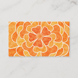 Nahtlose abstrakte Blume mit Blumenmotiven Visitenkarte