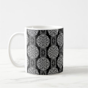 Nahtlose abstrakte Dekoration in modernen Schwarz  Kaffeetasse