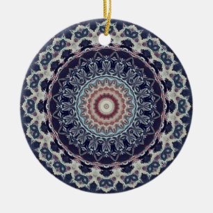 Nahtlose abstrakte geometrische Rundkreismandala Keramik Ornament
